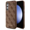 Калъф за Samsung Galaxy S24 FE - Guess Hardcase 4G Classic (GUHCS24FEG4GFBR) - Кафяв