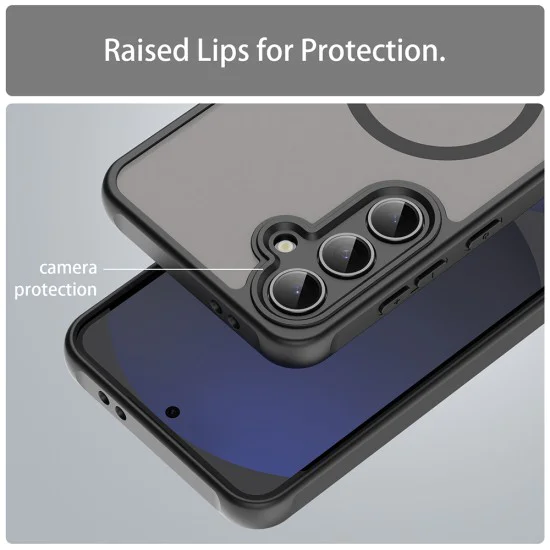 Калъф за Samsung Galaxy S24 FE - HaloFrost II MagSafe - Черен