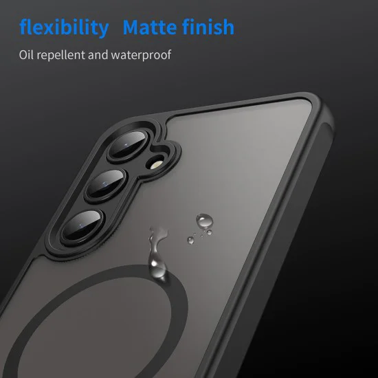 Калъф за Samsung Galaxy S24 FE - HaloFrost II MagSafe - Черен