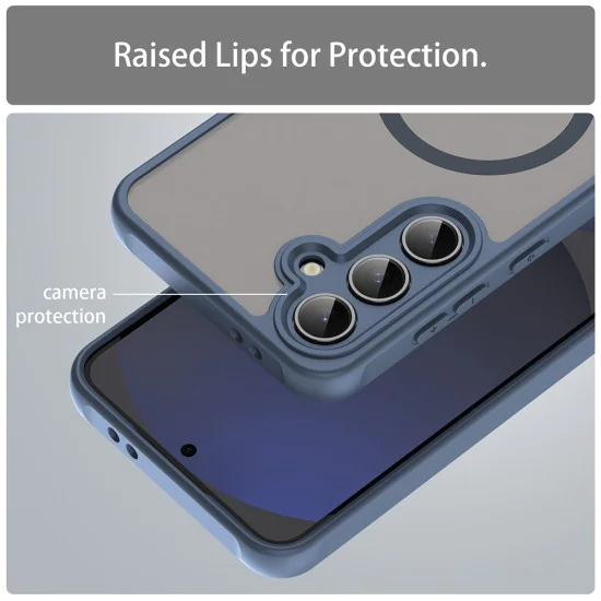 Калъф за Samsung Galaxy S24 FE - HaloFrost II MagSafe - Тъмно Blue