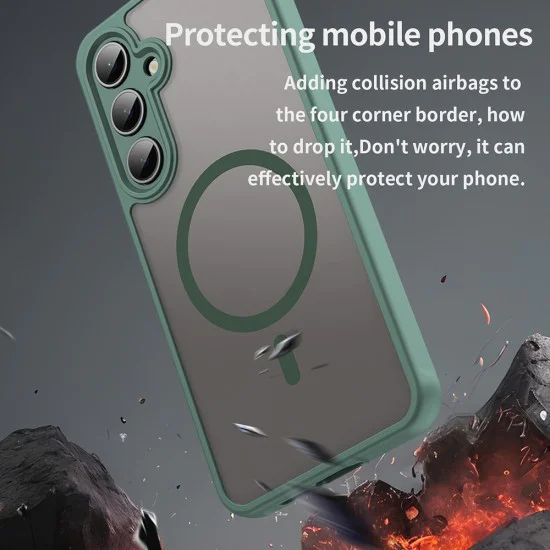 Калъф за Samsung Galaxy S24 FE - HaloFrost II MagSafe - Зелен