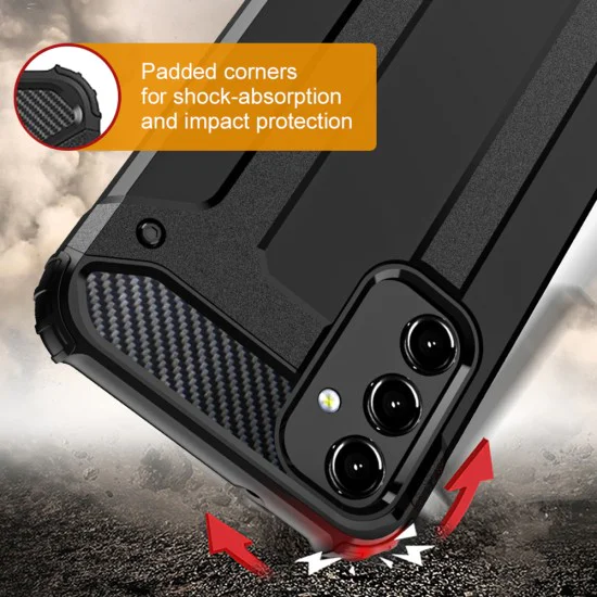 Калъф за Samsung Galaxy S24 FE - Hybrid Armor - Черен