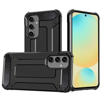 Калъф за Samsung Galaxy S24 FE - Hybrid Armor - Черен