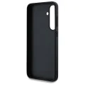 Калъф за Samsung Galaxy S24 FE - Karl Lagerfeld - Hardcase Leather (KLHCS24FEPGKLKCPK) - Monogram Karl&Chaoupette Head Pin