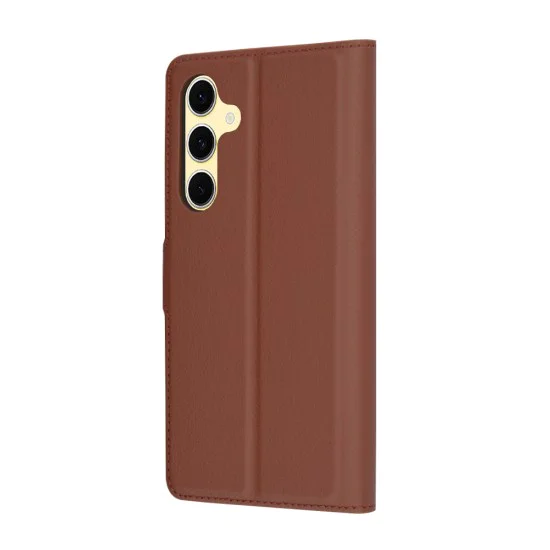 Калъф за Samsung Galaxy S24 FE - Leather Folio - Brown