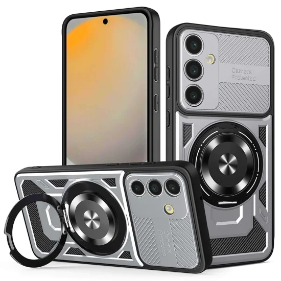 Калъф за Samsung Galaxy S24 FE - RuggedCam - Сив