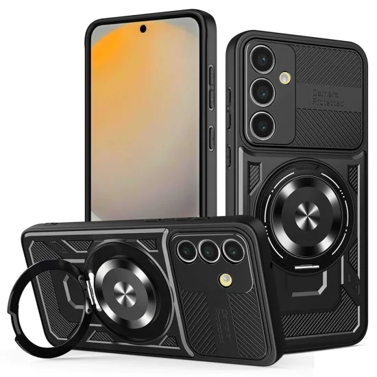 Калъф за Samsung Galaxy S24 FE - RuggedCam - черен
