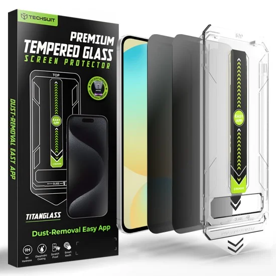Калъф за Samsung Galaxy S24 FE / Samsung Galaxy A56 5G - TitanGlass CrystalHD (2 pack) - Techsuit - Privacy