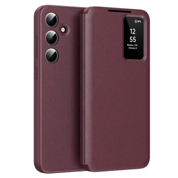 Калъф за Samsung Galaxy S24 FE - SmartView Series - Червен