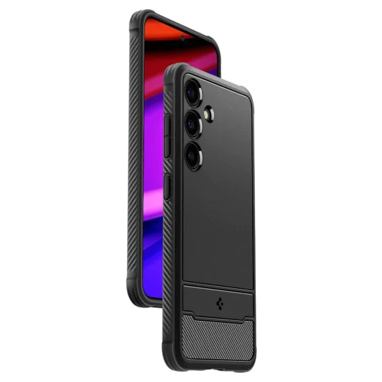 Калъф за Samsung Galaxy S24 FE - Spigen - Rugged Armor - Matte Black