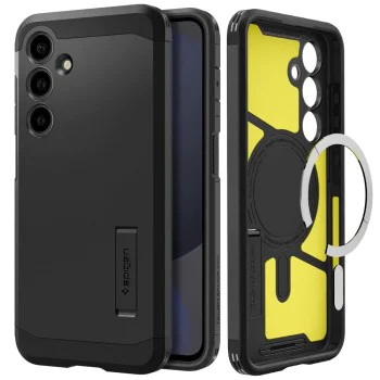 Калъф за Samsung Galaxy S24 FE - Spigen - Tough Armor MagSafe - Черен