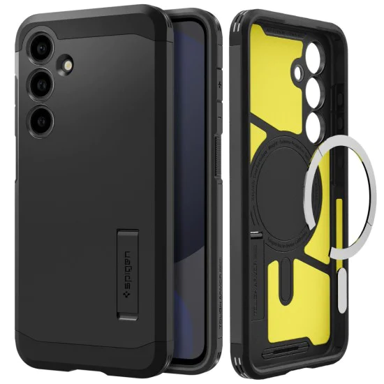 Калъф за Samsung Galaxy S24 FE - Spigen - Tough Armor MagSafe - Черен