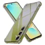 Калъф за Samsung Galaxy S24 FE - Techsuit - Удароустойчив Clear Silicone - Опушено Черен