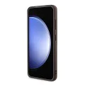 Калъф за Samsung Galaxy S24 - Guess 4G Collection Leather MagSafe (GUHMS24SG4GFRW) - Кафяв
