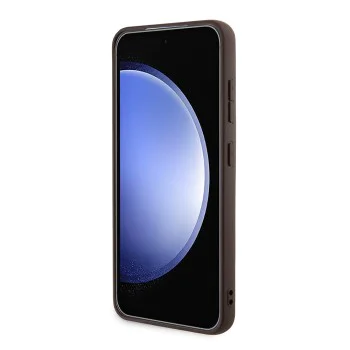 Калъф за Samsung Galaxy S24 - Guess 4G Collection Leather MagSafe (GUHMS24SG4GFRW) - Кафяв
