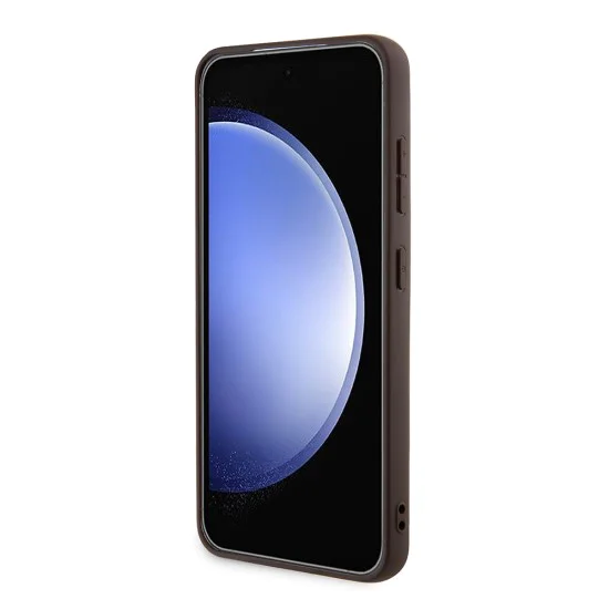 Калъф за Samsung Galaxy S24 - Guess 4G Collection Leather MagSafe (GUHMS24SG4GFRW) - Кафяв