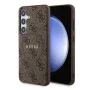 Калъф за Samsung Galaxy S24 - Guess 4G Collection Leather MagSafe (GUHMS24SG4GFRW) - Кафяв