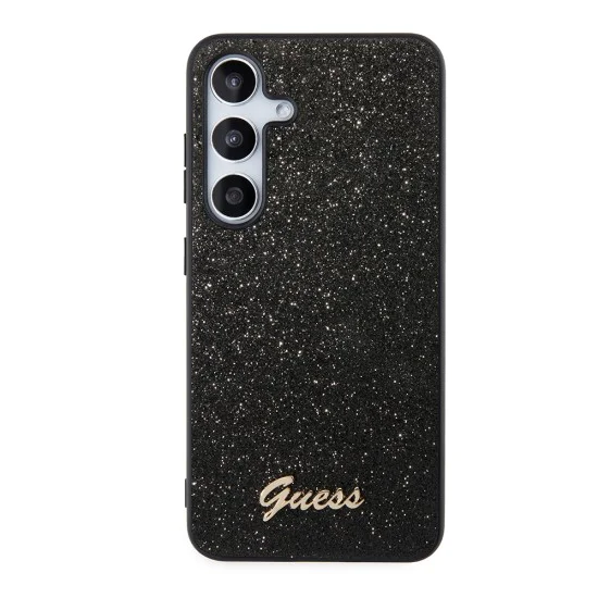 Калъф за Samsung Galaxy S24 - Guess Glitter Script (GUHCS24SHGGSHSHK) - Черен
