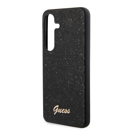 Калъф за Samsung Galaxy S24 - Guess Glitter Script (GUHCS24SHGGSHSHK) - Черен