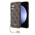 Калъф за Samsung Galaxy S24 - Guess Hardcase 4G Charms Collection (GUHCS24SGF4GBR) - Кафяв