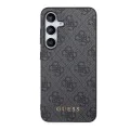 Калъф за Samsung Galaxy S24 - Guess Hardcase 4G Metal Gold Logo (GUHCS24SG4GFGR) - Черен