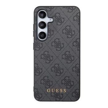 Калъф за Samsung Galaxy S24 - Guess Hardcase 4G Metal Gold Logo (GUHCS24SG4GFGR) - Черен