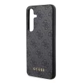 Калъф за Samsung Galaxy S24 - Guess Hardcase 4G Metal Gold Logo (GUHCS24SG4GFGR) - Черен