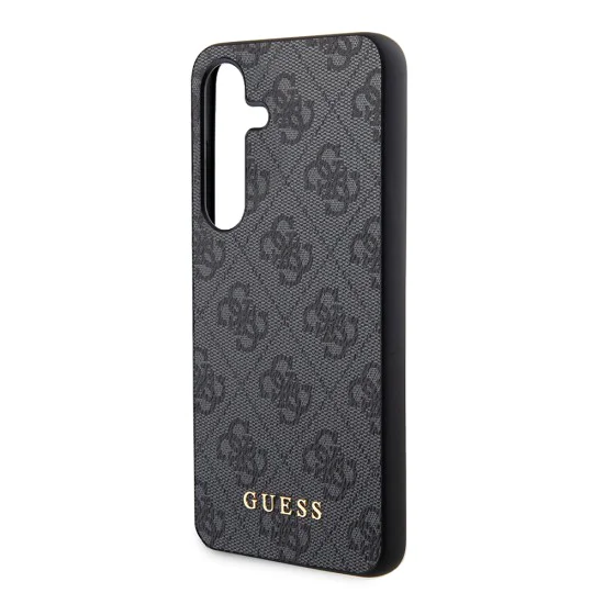 Калъф за Samsung Galaxy S24 - Guess Hardcase 4G Metal Gold Logo (GUHCS24SG4GFGR) - Черен