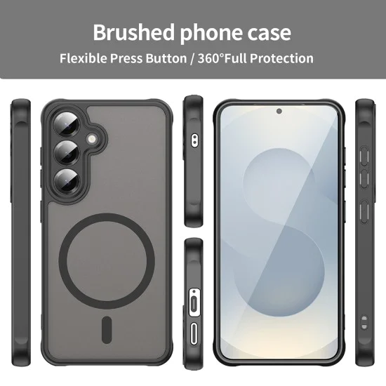 Калъф за Samsung Galaxy S24 - HaloFrost II MagSafe - Черен