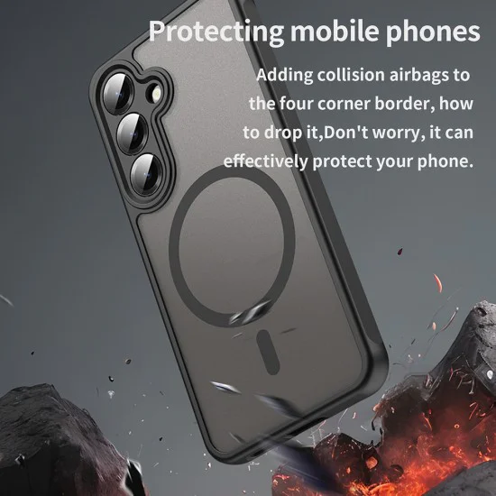 Калъф за Samsung Galaxy S24 - HaloFrost II MagSafe - Черен