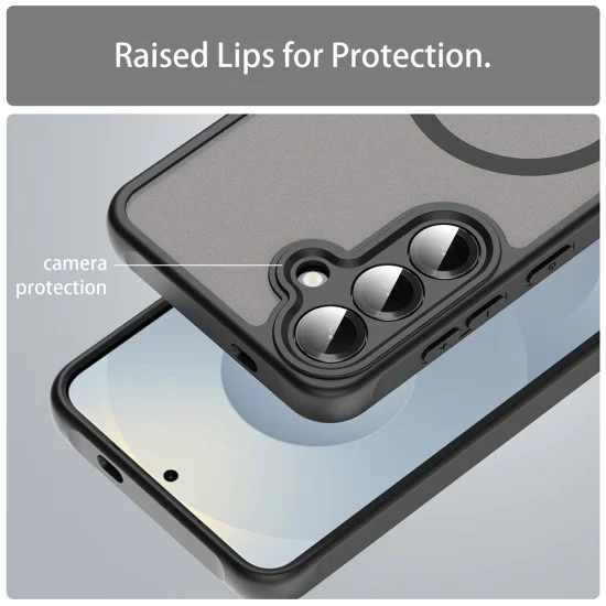Калъф за Samsung Galaxy S24 - HaloFrost II MagSafe - Черен
