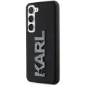 Калъф за Samsung Galaxy S24 - Karl Lagerfeld 3D Design (KLHCHCS24S3DMBKCKCK) - Гумено блестящо лого