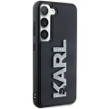 Калъф за Samsung Galaxy S24 - Karl Lagerfeld 3D Design (KLHCHCS24S3DMBKCKCK) - Гумено блестящо лого
