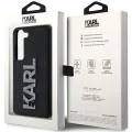 Калъф за Samsung Galaxy S24 - Karl Lagerfeld 3D Design (KLHCHCS24S3DMBKCKCK) - Гумено блестящо лого