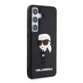 Калъф за Samsung Galaxy S24 - Karl Lagerfeld 3D Design (KLHCHCS24S3DRKINK) - Гумена Иконик