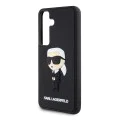 Калъф за Samsung Galaxy S24 - Karl Lagerfeld 3D Design (KLHCHCS24S3DRKINK) - Гумена Иконик