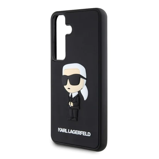 Калъф за Samsung Galaxy S24 - Karl Lagerfeld 3D Design (KLHCHCS24S3DRKINK) - Гумена Иконик