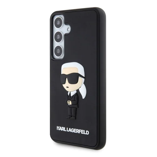 Калъф за Samsung Galaxy S24 - Karl Lagerfeld 3D Design (KLHCHCS24S3DRKINK) - Гумена Иконик