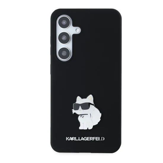 Калъф за Samsung Galaxy S24 - Karl Lagerfeld Silicone (KLHCHCS24SSMHCCHCNPK) - Choupette