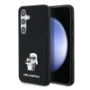 Калъф за Samsung Galaxy S24 - Karl Lagerfeld Silicone (KLHCHCS24SSMHMHKCNPK) - Karl&Choupette Metal Pin