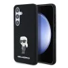 Калъф за Samsung Galaxy S24 - Karl Lagerfeld Silicone (KLHCHCS24SSMHMHKKNPK) - Ikonik Metal Pin