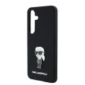 Калъф за Samsung Galaxy S24 - Karl Lagerfeld Silicone (KLHCHCS24SSMHMHKKNPK) - Ikonik Metal Pin
