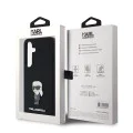 Калъф за Samsung Galaxy S24 - Karl Lagerfeld Silicone (KLHCHCS24SSMHMHKKNPK) - Ikonik Metal Pin