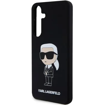 Калъф за Samsung Galaxy S24 - Karl Lagerfeld Silicone (KLHCHCS24SSNIKKBCK) - Ikonik
