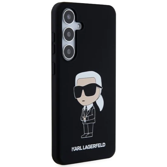 Калъф за Samsung Galaxy S24 - Karl Lagerfeld Silicone (KLHCHCS24SSNIKKBCK) - Ikonik