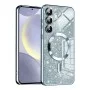 Калъф за Samsung Galaxy S24 - Луксозен Glitter MagSafe - Светло син