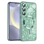 Калъф за Samsung Galaxy S24 - Луксозен Glitter MagSafe - Светло зелен
