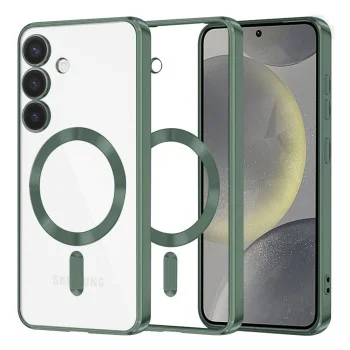 Калъф за Samsung Galaxy S24 - Luxury Crystal MagSafe - Deep Green