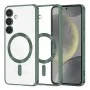 Калъф за Samsung Galaxy S24 - Luxury Crystal MagSafe - Deep Green