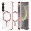 Калъф за Samsung Galaxy S24 - Luxury Crystal MagSafe - Розов